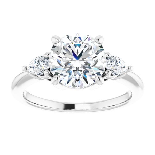 Three-Stone Engagement Ring Image 3 Michael Szwed Jewelers Longmeadow, MA