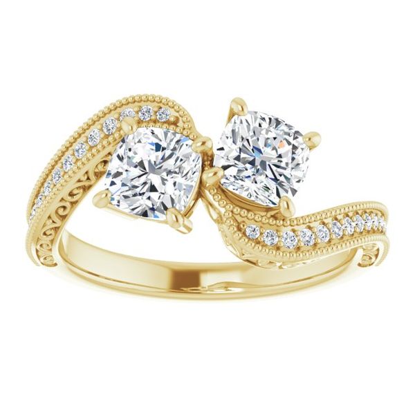 Two-Stone Engagement Ring Image 3 L.I. Goldmine Smithtown, NY