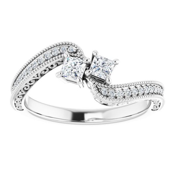 Two-Stone Engagement Ring Image 3 L.I. Goldmine Smithtown, NY