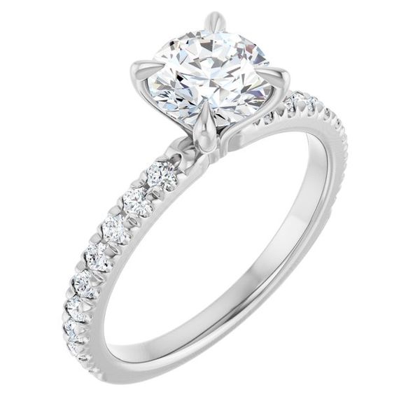 French-Set Engagement Ring Jambs Jewelry Raymond, NH