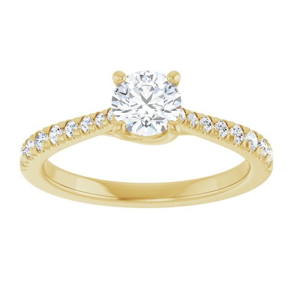 French-Set Engagement Ring Image 3 Jambs Jewelry Raymond, NH