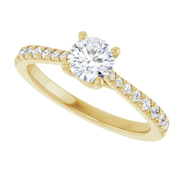 French-Set Engagement Ring Image 5 MurDuff's, Inc. Florence, MA