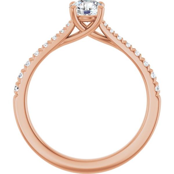 French-Set Engagement Ring Image 2 Robison Jewelry Co. Fernandina Beach, FL