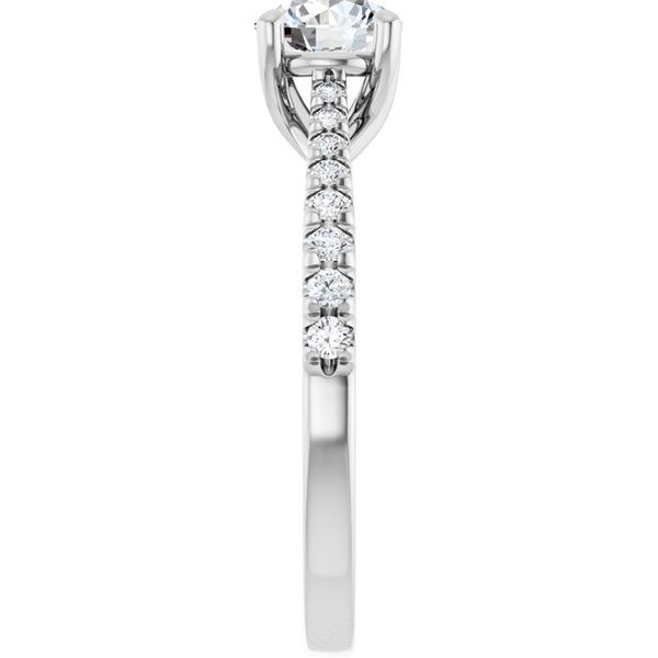 French-Set Engagement Ring Image 4 Robison Jewelry Co. Fernandina Beach, FL