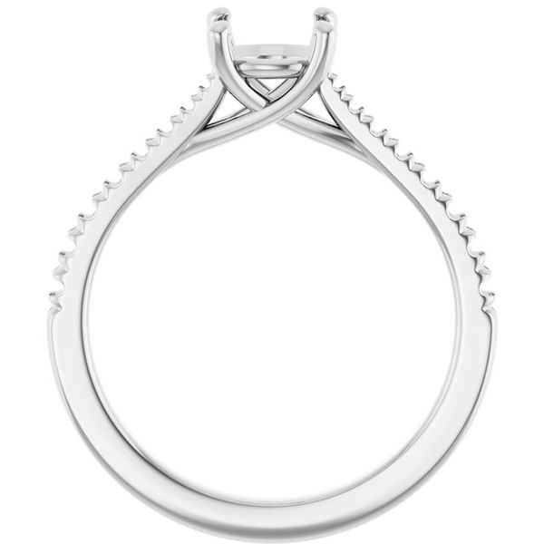 French-Set Engagement Ring Image 2 Jambs Jewelry Raymond, NH