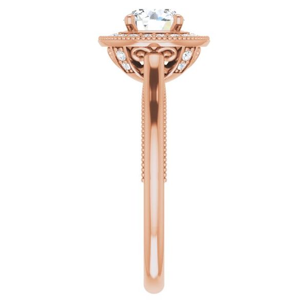 Halo-Style Engagement Ring Image 4 Jambs Jewelry Raymond, NH