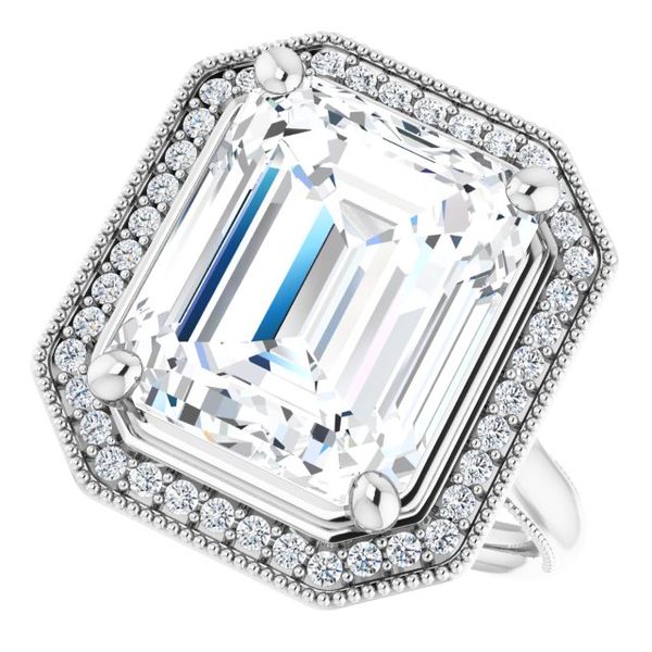Halo-Style Engagement Ring Image 5 Natale Jewelers Sewell, NJ
