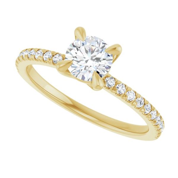 French-Set Engagement Ring Image 5 Robison Jewelry Co. Fernandina Beach, FL