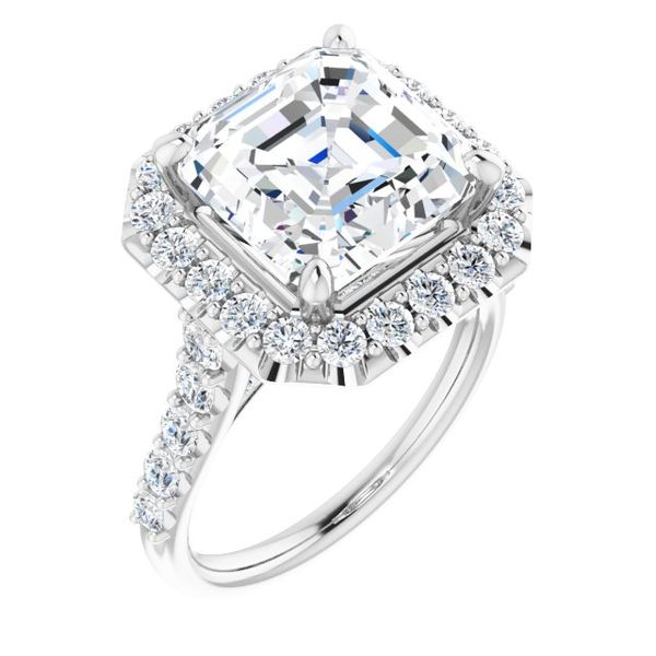 Ever Ever Halo-Style Engagement Ring Hudson - Main Image