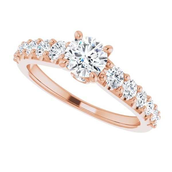 Accented Engagement Ring Image 5 Peran & Scannell Jewelers Houston, TX