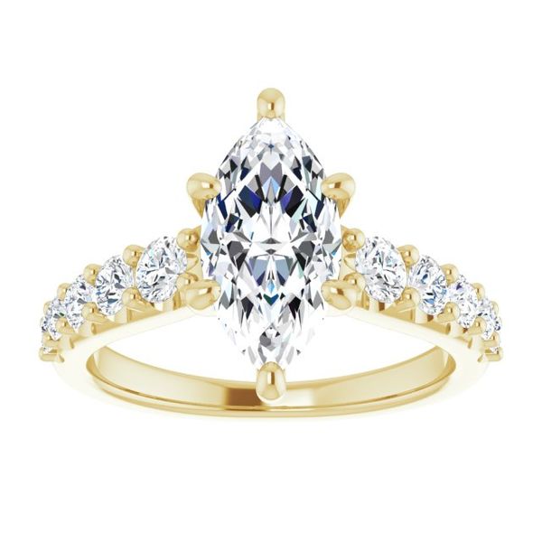 Accented Engagement Ring Image 3 MurDuff's, Inc. Florence, MA