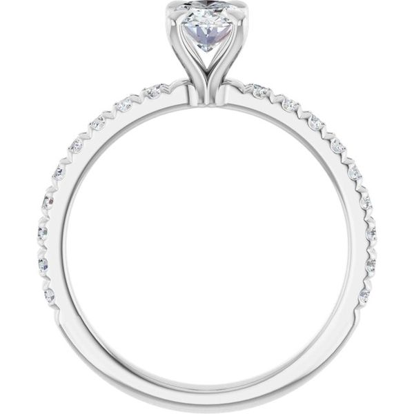 French-Set Engagement Ring Image 2 Javeri Jewelers Inc Frisco, TX