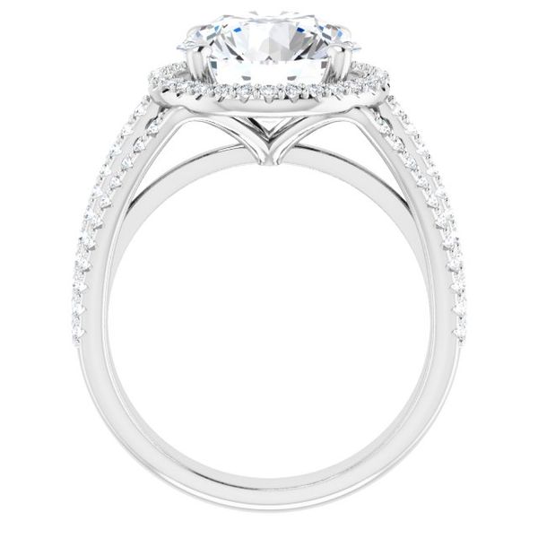 Halo-Style Engagement Ring Image 2 Jewel Smiths Oklahoma City, OK