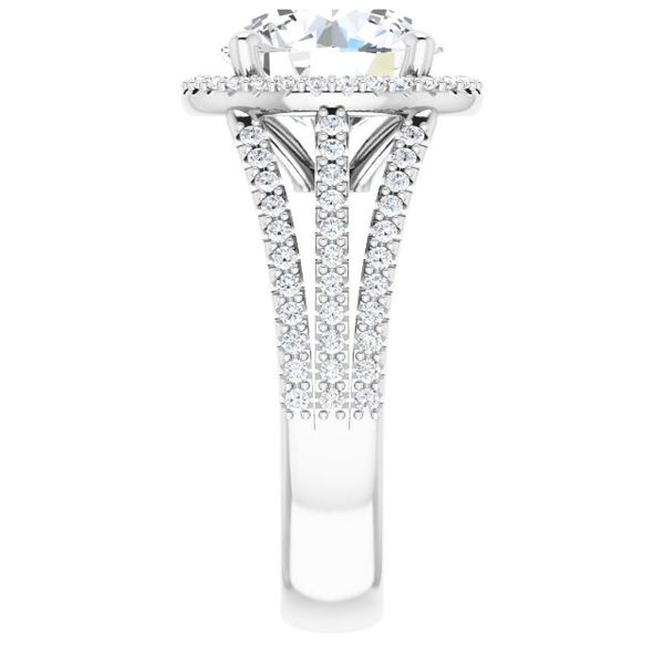 Halo-Style Engagement Ring Image 4 Jewel Smiths Oklahoma City, OK