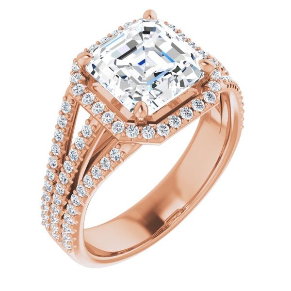 Halo-Style Engagement Ring J. West Jewelers Round Rock, TX