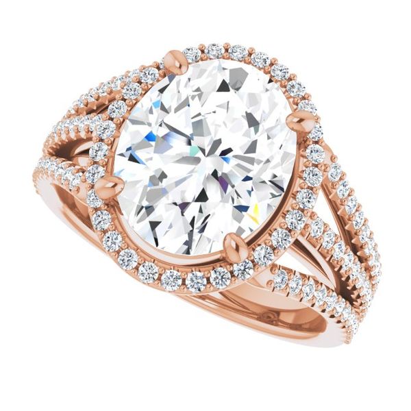 Halo-Style Engagement Ring Image 5 J. West Jewelers Round Rock, TX