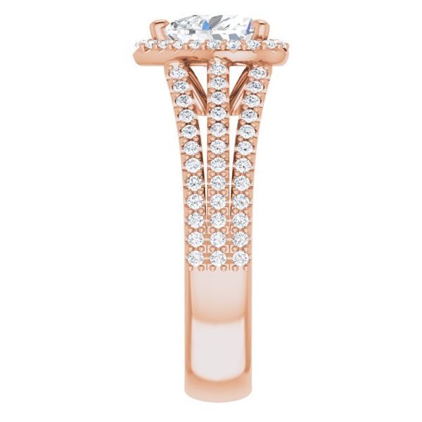 Halo-Style Engagement Ring Image 4 J. West Jewelers Round Rock, TX