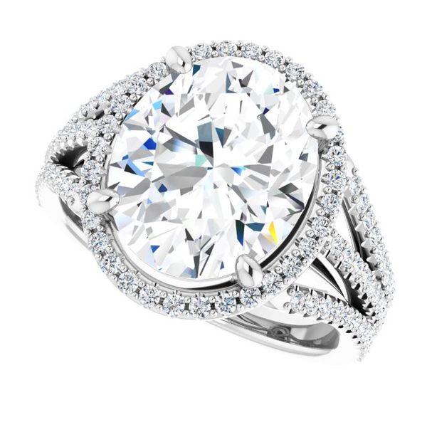 Halo-Style Engagement Ring Image 5 Mark Jewellers La Crosse, WI