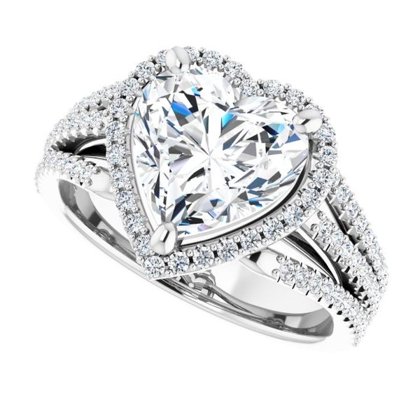 Halo-Style Engagement Ring Image 5 Mark Jewellers La Crosse, WI