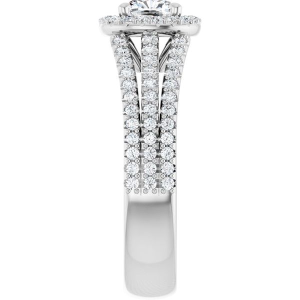 Halo-Style Engagement Ring Image 4 Leitzel's Jewelry Myerstown, PA