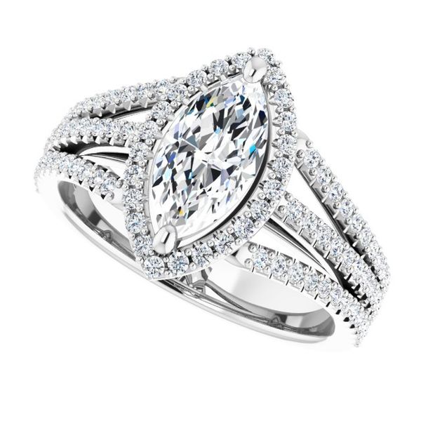 Halo-Style Engagement Ring Image 5 Jewel Smiths Oklahoma City, OK