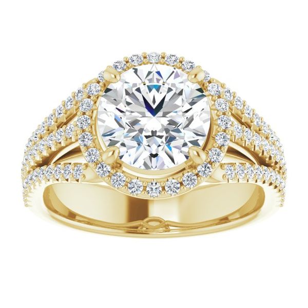 Halo-Style Engagement Ring Image 3 Swede's Jewelers East Windsor, CT