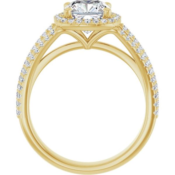 Halo-Style Engagement Ring Image 2 House of Silva Wooster, OH