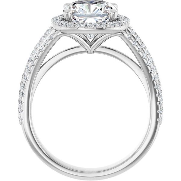Halo-Style Engagement Ring Image 2 House of Silva Wooster, OH