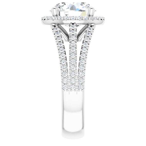 Halo-Style Engagement Ring Image 4 House of Silva Wooster, OH