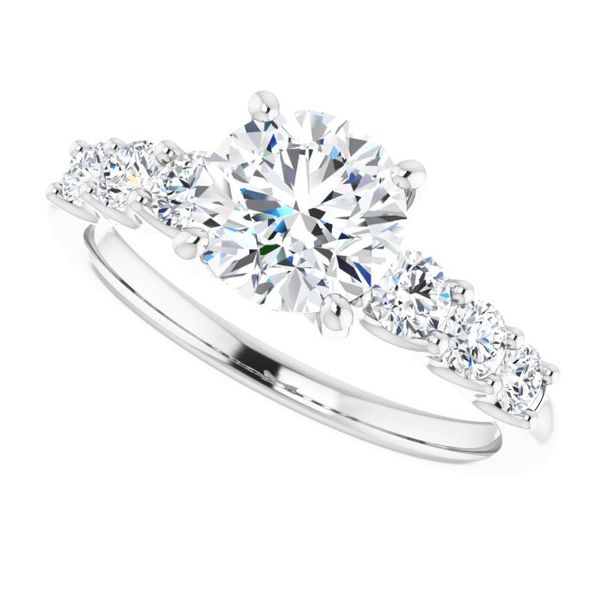 Accented Engagement Ring Image 5 Jewel Smiths Oklahoma City, OK