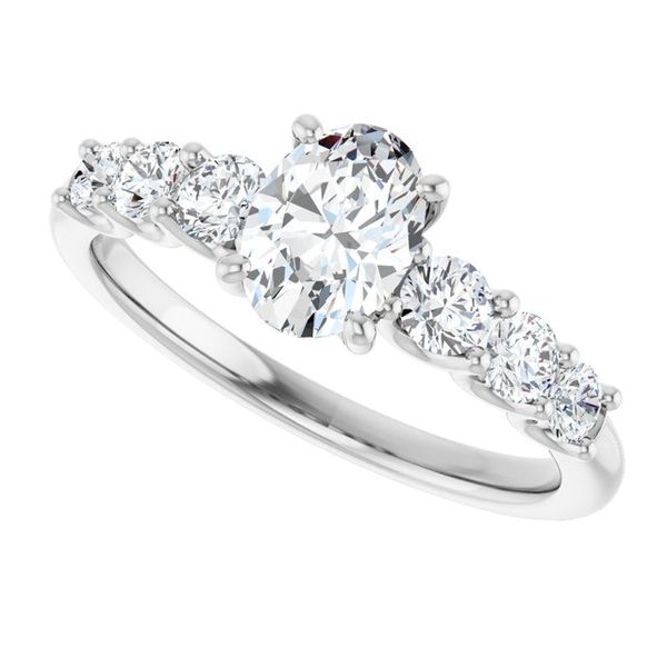 Accented Engagement Ring Image 5 Jewel Smiths Oklahoma City, OK
