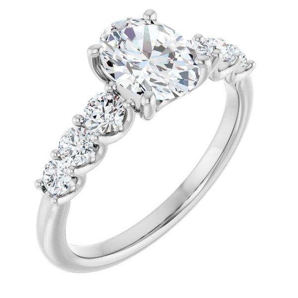 Accented Engagement Ring Peran & Scannell Jewelers Houston, TX