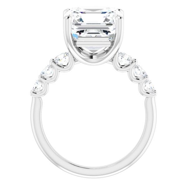 Accented Engagement Ring Image 2 Robison Jewelry Co. Fernandina Beach, FL