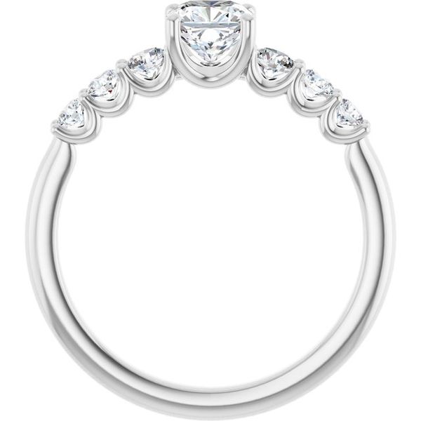 Accented Engagement Ring Image 2 Robison Jewelry Co. Fernandina Beach, FL