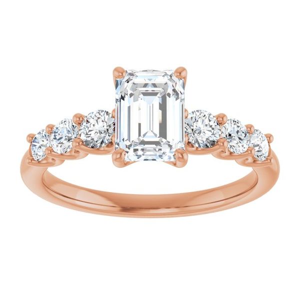 Accented Engagement Ring Image 3 Peran & Scannell Jewelers Houston, TX