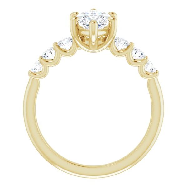 Accented Engagement Ring Image 2 Stuart Benjamin & Co. Jewelry Designs San Diego, CA