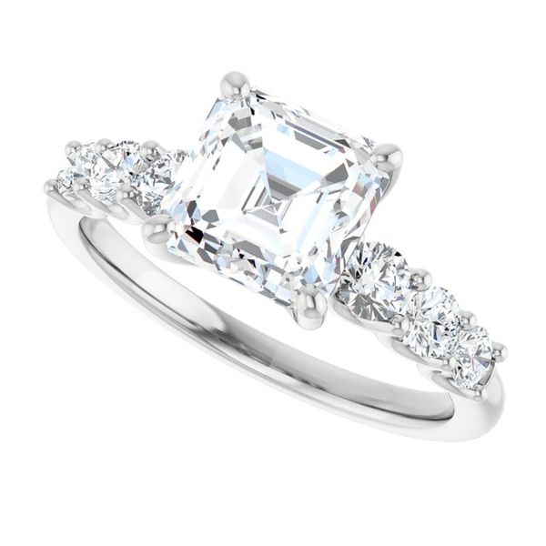 Accented Engagement Ring Image 5 Stuart Benjamin & Co. Jewelry Designs San Diego, CA