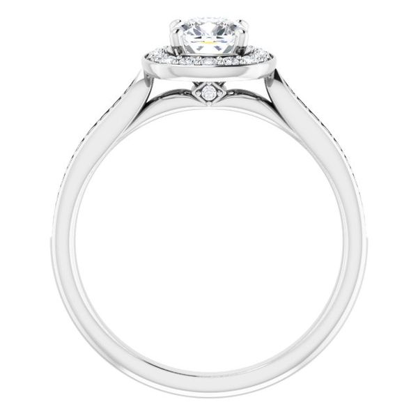 Halo-Style Engagement Ring Image 2 L.I. Goldmine Smithtown, NY