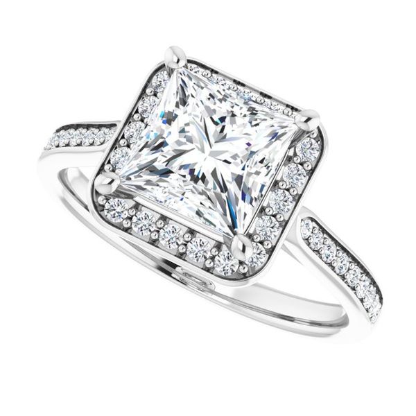 Halo-Style Engagement Ring Image 5 Greenfield Jewelers Pittsburgh, PA