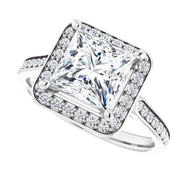 Halo-Style Engagement Ring Image 5 Lake Oswego Jewelers Lake Oswego, OR
