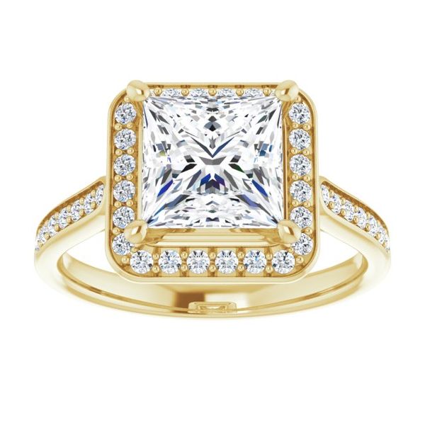 Halo-Style Engagement Ring Image 3 Maharaja's Fine Jewelry & Gift Panama City, FL