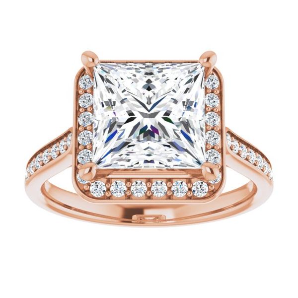 Halo-Style Engagement Ring Image 3 Maharaja's Fine Jewelry & Gift Panama City, FL
