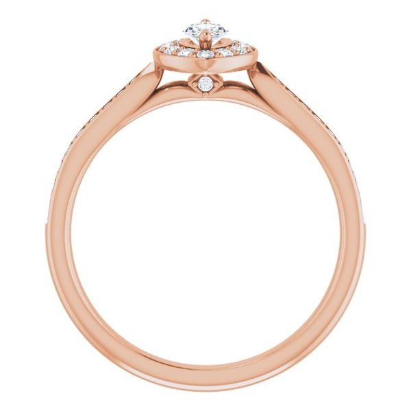 Halo-Style Engagement Ring Image 2 Maharaja's Fine Jewelry & Gift Panama City, FL