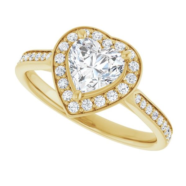 Halo-Style Engagement Ring Image 5 Maharaja's Fine Jewelry & Gift Panama City, FL