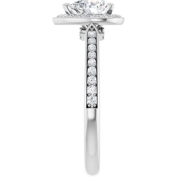 Halo-Style Engagement Ring Image 4 Von's Jewelry, Inc. Lima, OH