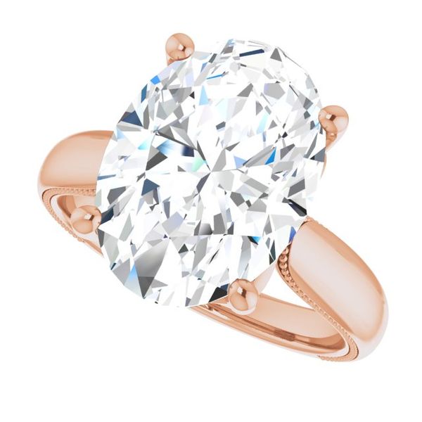 4-Prong Solitaire Engagement Ring with Accent Image 5 Javeri Jewelers Inc Frisco, TX