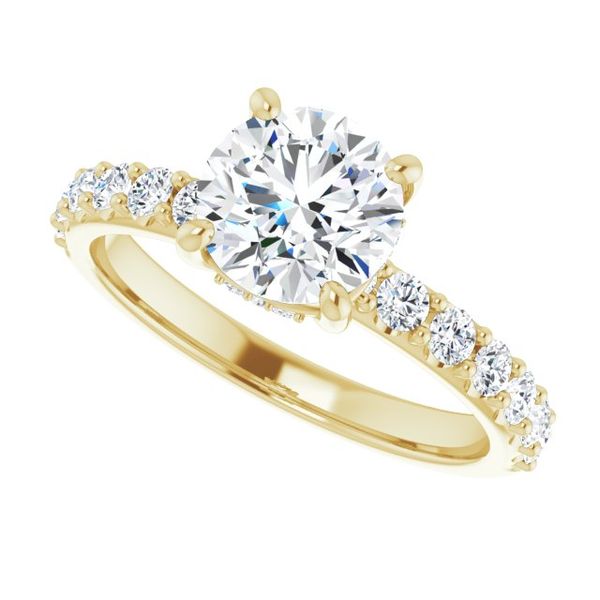 Accented Engagement Ring Image 5 Mueller Jewelers Chisago City, MN