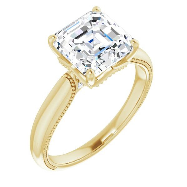 4-Prong Solitaire Engagement Ring with Accent Lester Martin Dresher, PA