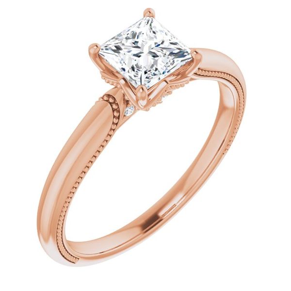 4-Prong Solitaire Engagement Ring with Accent LeeBrant Jewelry & Watch Co Sandy Springs, GA
