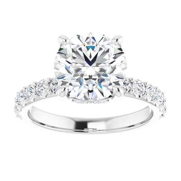 Accented Engagement Ring Image 3 Greenfield Jewelers Pittsburgh, PA